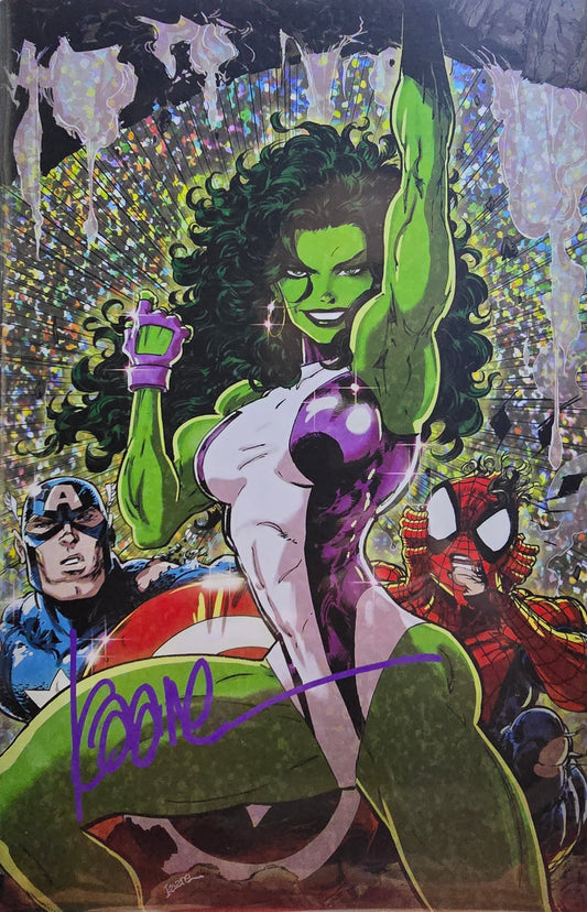 Sensational She Hulk #1 (SET) Trade & Virgin Signed by Kaare Andrews