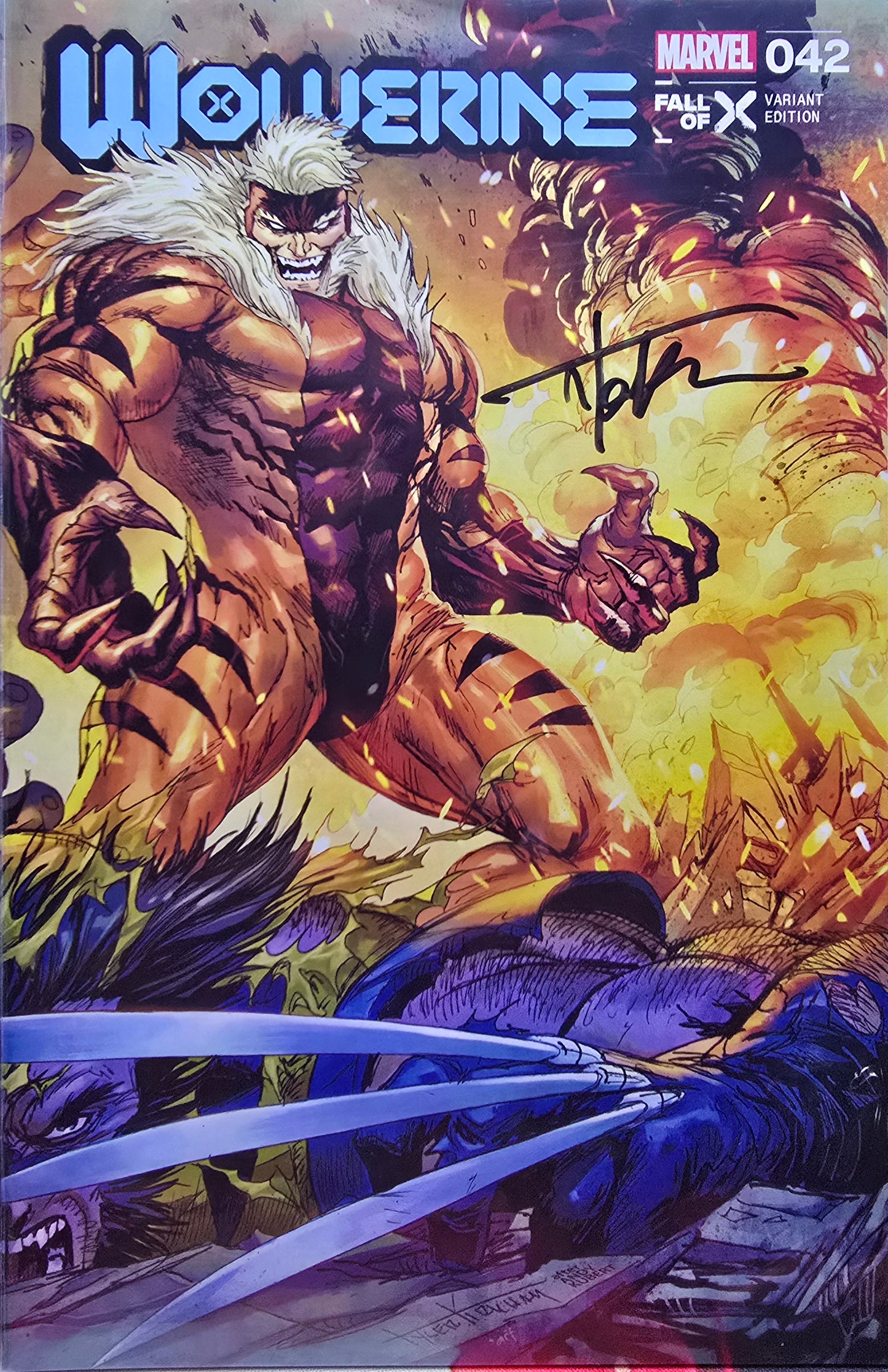 Wolverine #41 & #42 Trade Connecting SET Signed by Tyler Kirkham