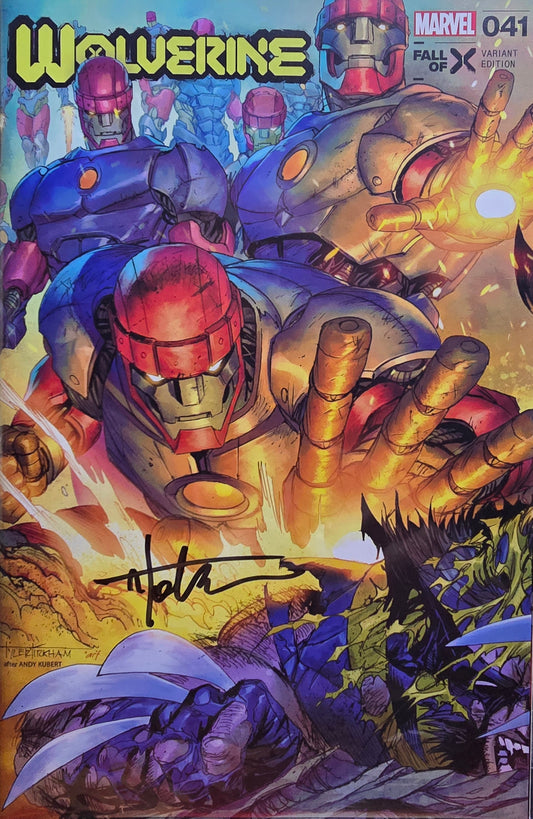 Wolverine #41 & #42 Trade Connecting SET Signed by Tyler Kirkham