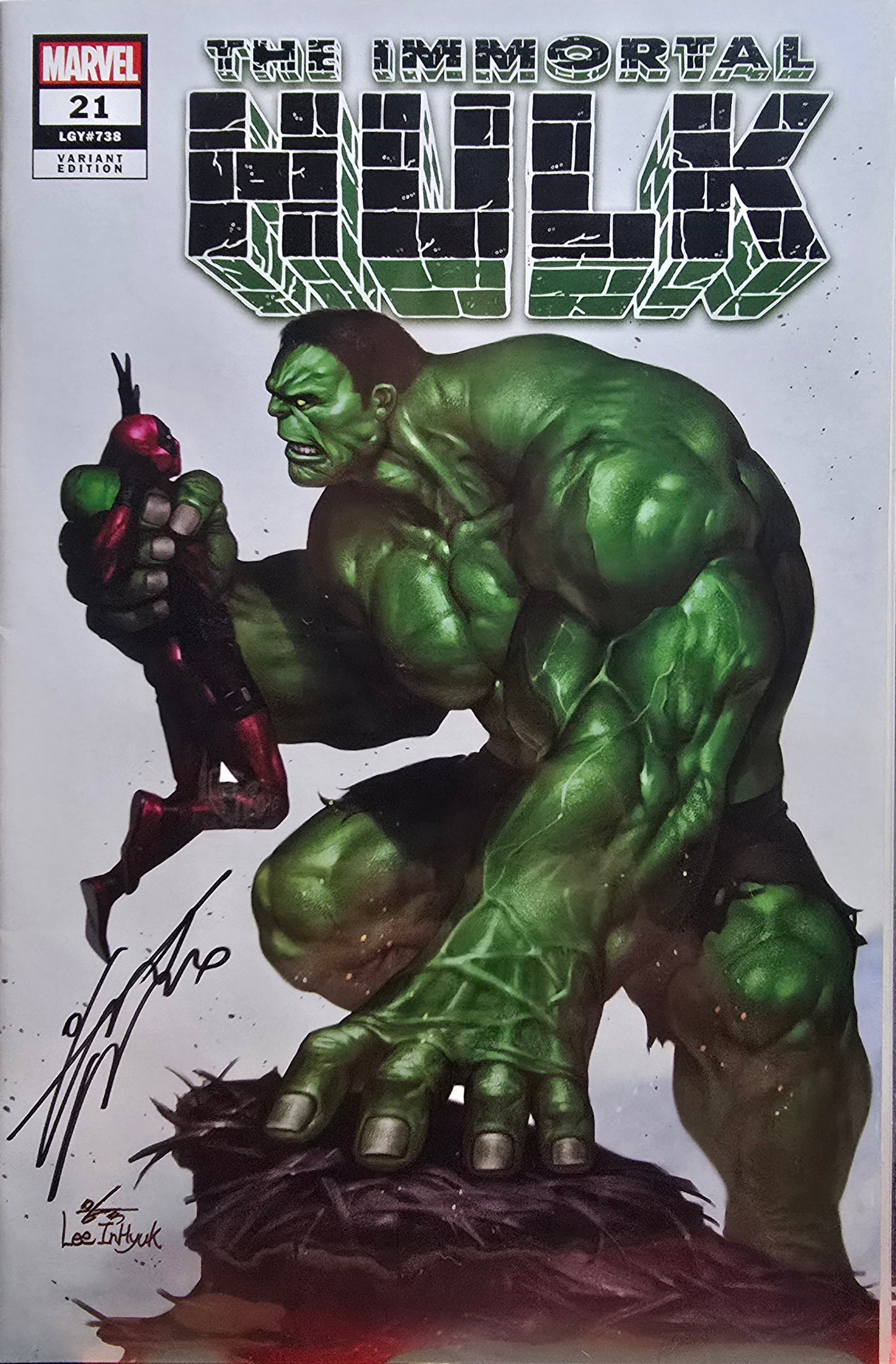 Immortal Hulk #21 (SET) Trade & Virgin Signed by InHyuk Lee