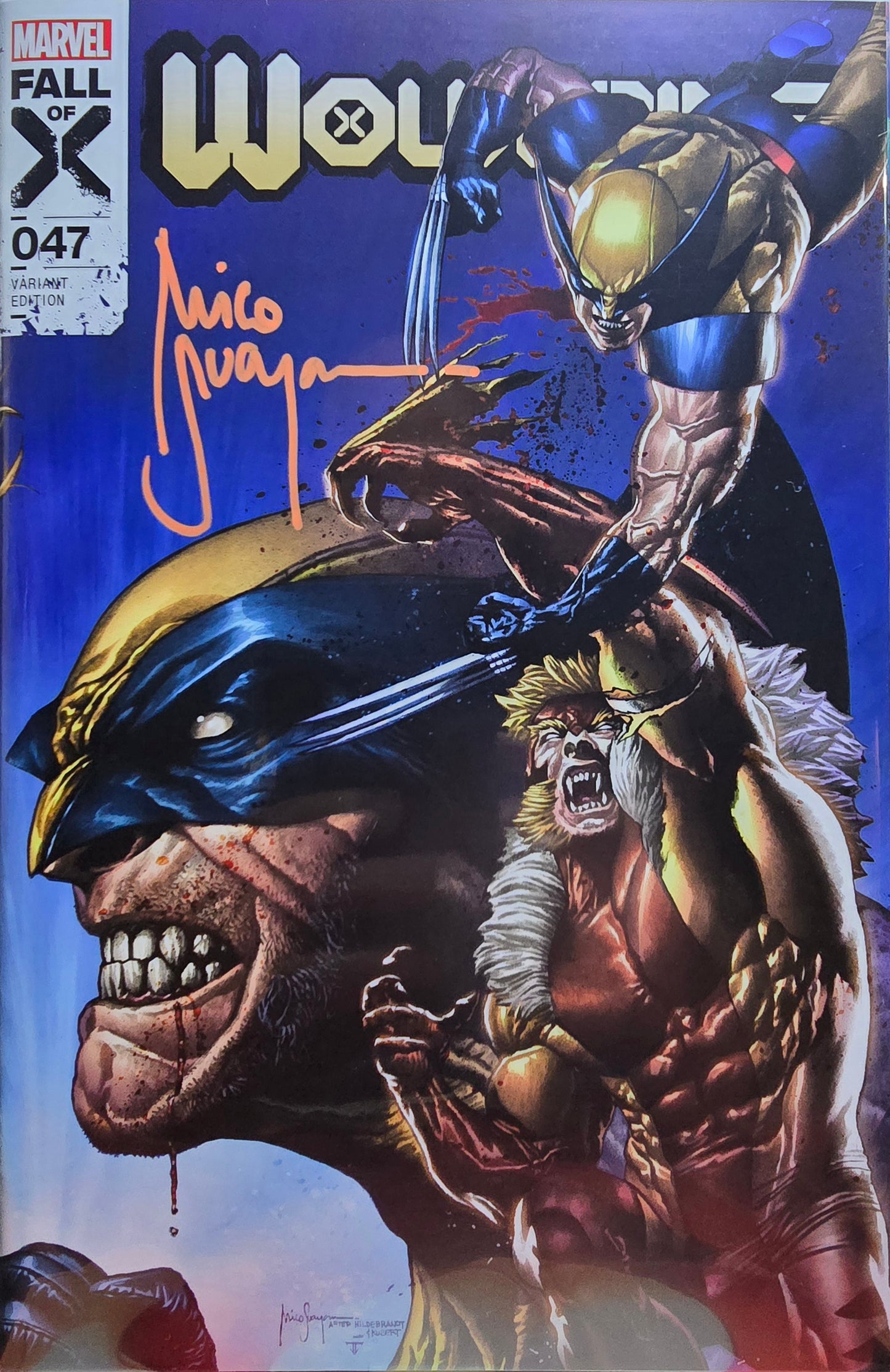 Wolverine #46 (Connecting Set) Trade & Virgin Signed by Mico Suayan