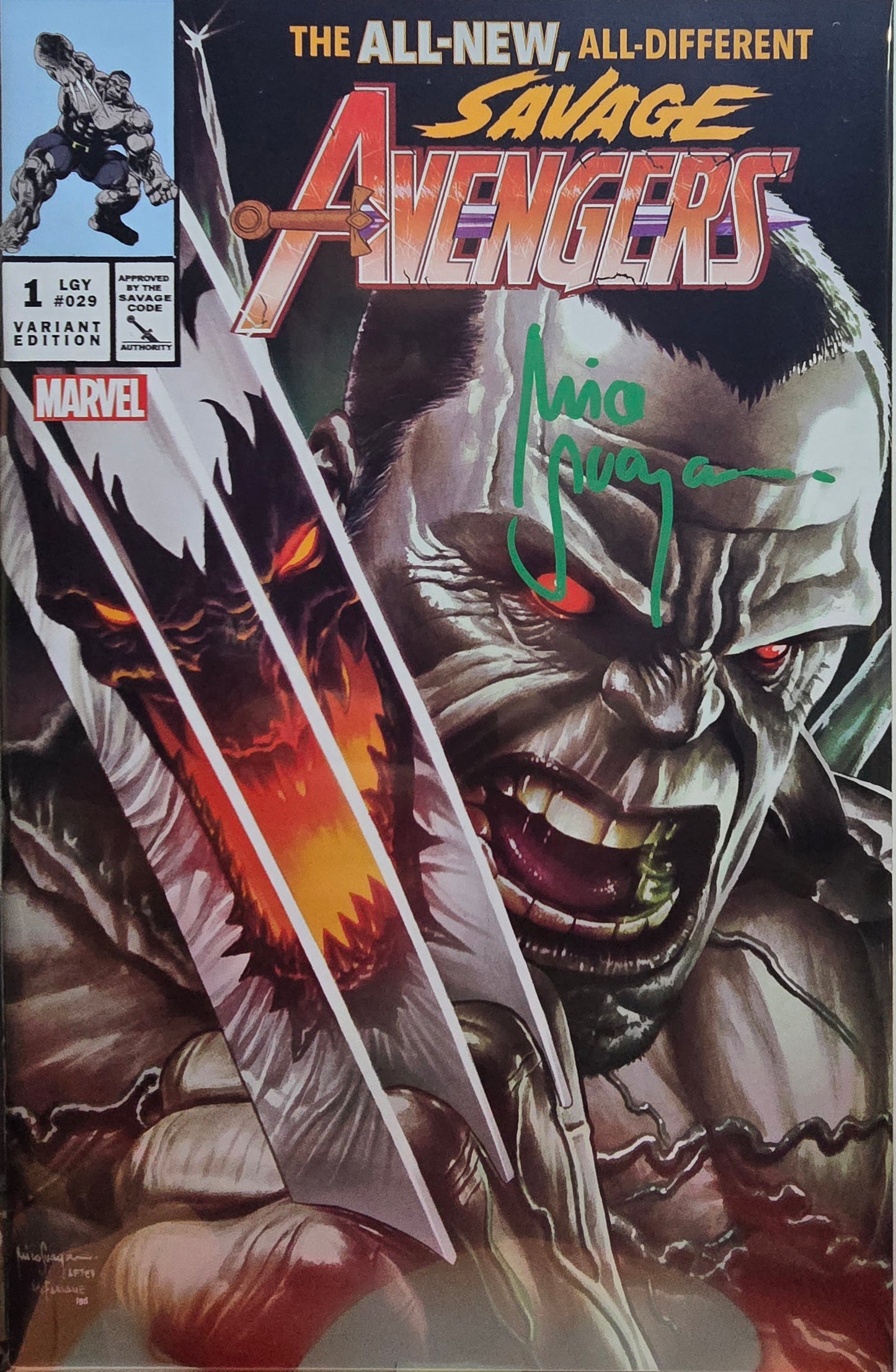 Savage Avengers #1 (SET) Trade, Virgin, Virgin Color Splash & MegaCon Virgin Sketch Signed by Mico Suayan
