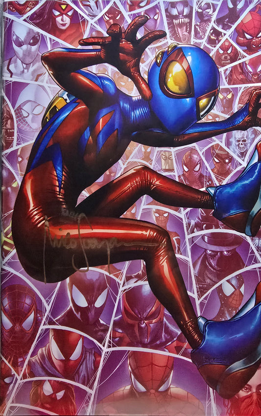 Spider-Boy #1 (SET) Trade, Virgin & LACC Virgin Sketch Ltd 600 Signed by Mico Suayan (Copy)