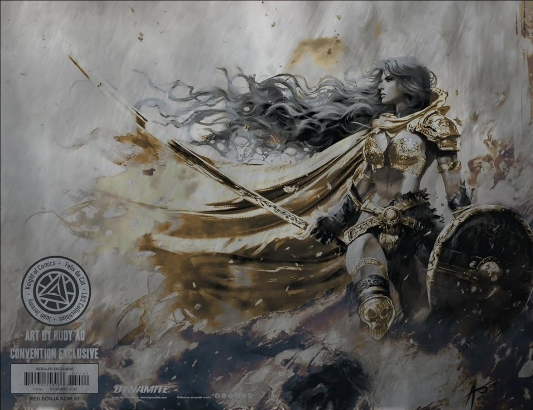 RED SONJA NOIR #1 COVER B METAL - RUDY AO HEROES CON 2025 EXCLUSIVE