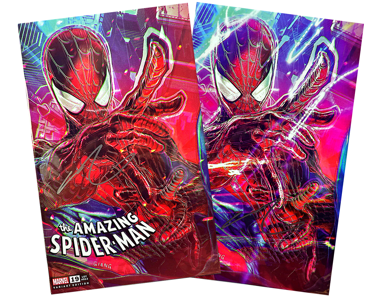 Amazing Spider-Man #19 (SET) Trade & Virgin Signed by John Giang