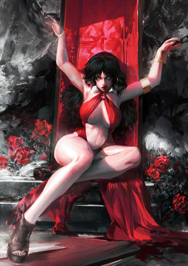 VAMPIRELLA #673 COVER A - ANTON OXENUK EXCLUSIVE - LTD 300