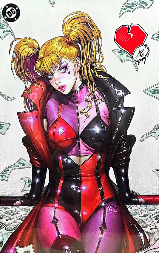 Harley Quinn #50 Trade & Virgin SET Signed by Kyuyong Eom