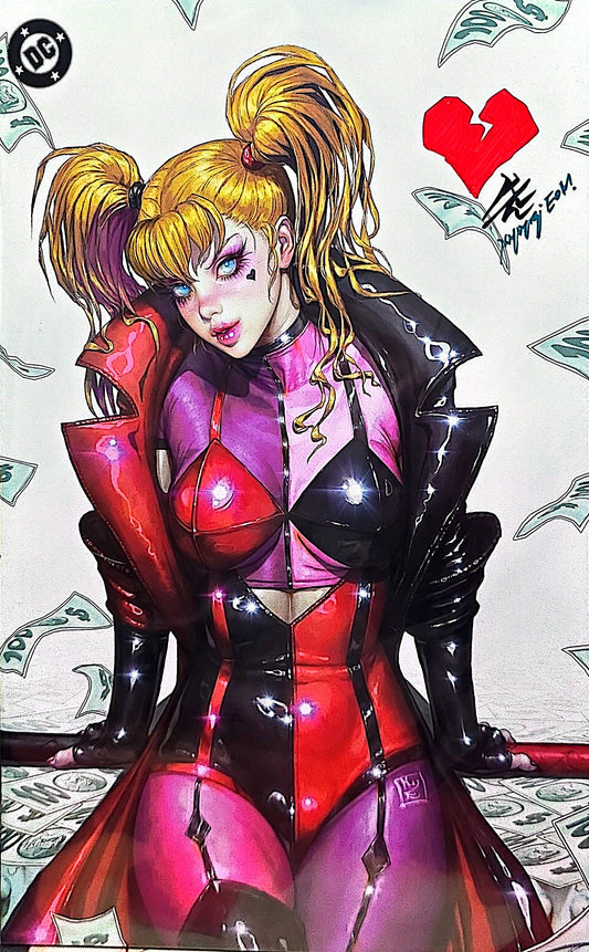 Harley Quinn #50 Trade & Virgin SET Signed by Kyuyong Eom