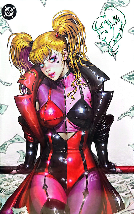 Harley Quinn #50 Trade & Virgin SET Signed by Kyuyong Eom