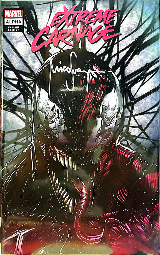 Extreme Carnage #1 (SET) Trade, Virgin, Virgin Sketch Signed by Mico Suayan