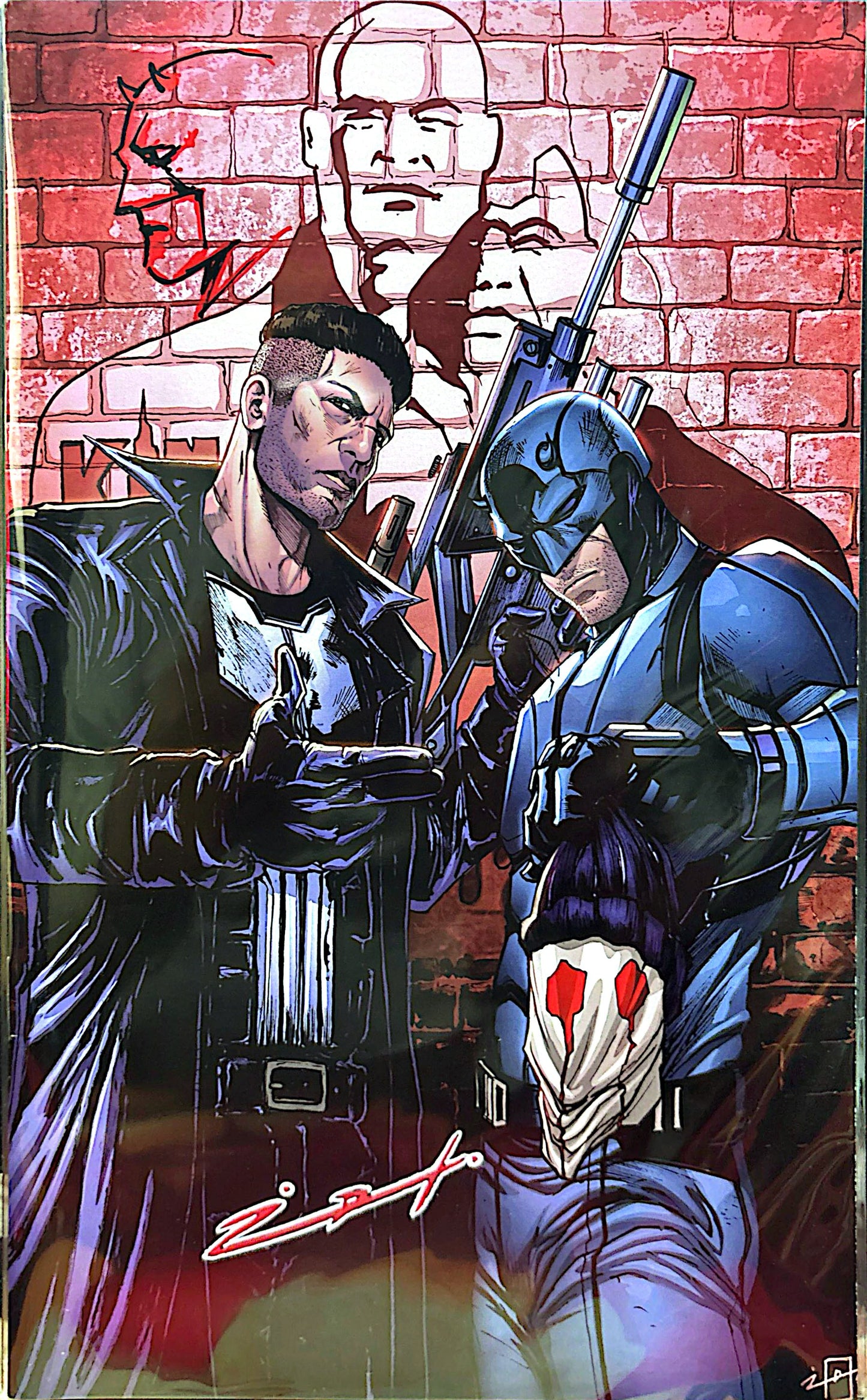 FAME: CHARLIE COX SIGNED & SKETCHED BY JONATHAN URIBE (SET COVER A & COVER B)