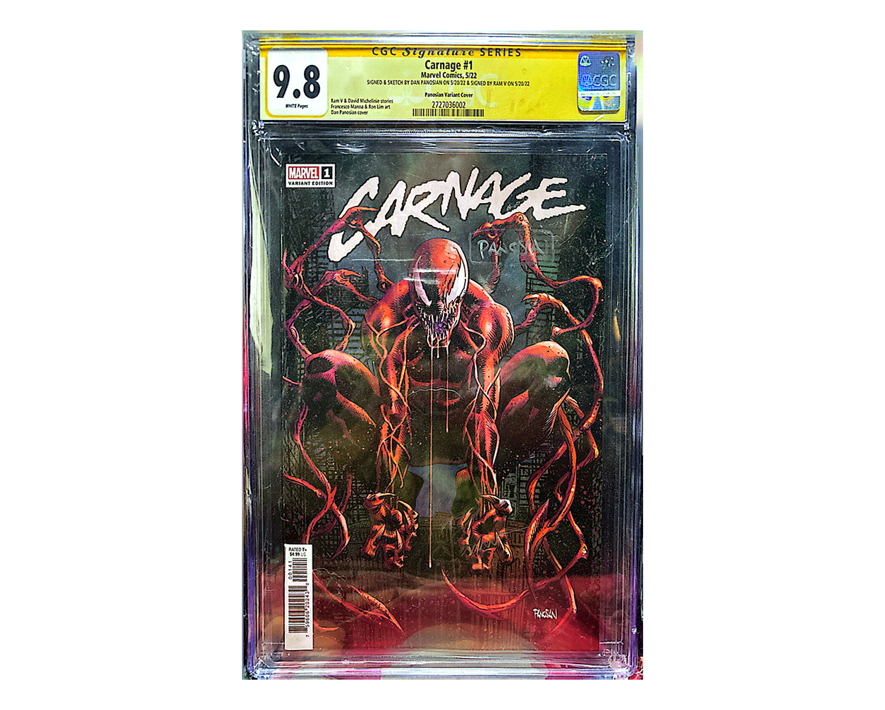 CARNAGE #1 SS CGC 9.8 (DAN PANOSIAN / RAM V)