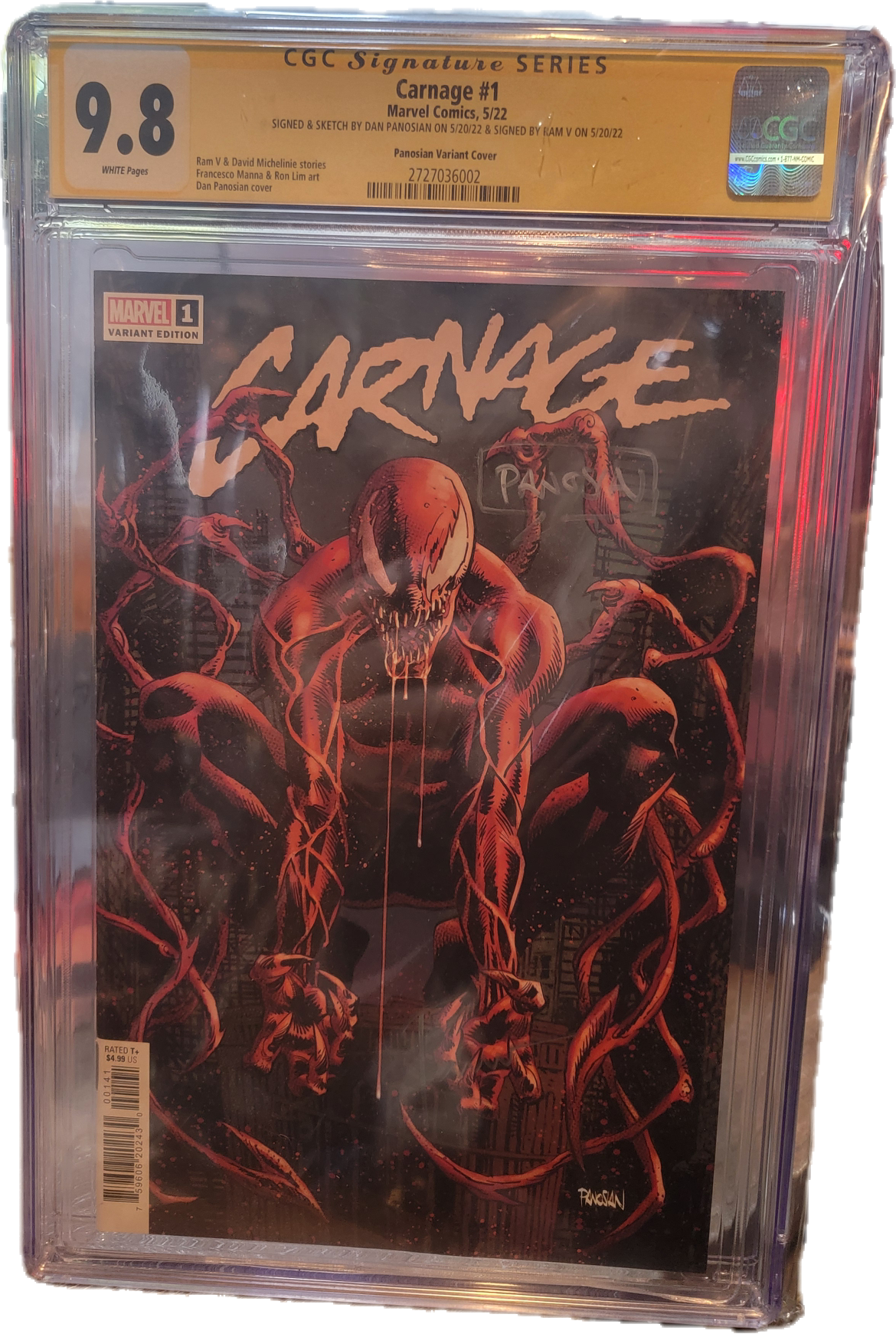 CARNAGE #1 SS CGC 9.8