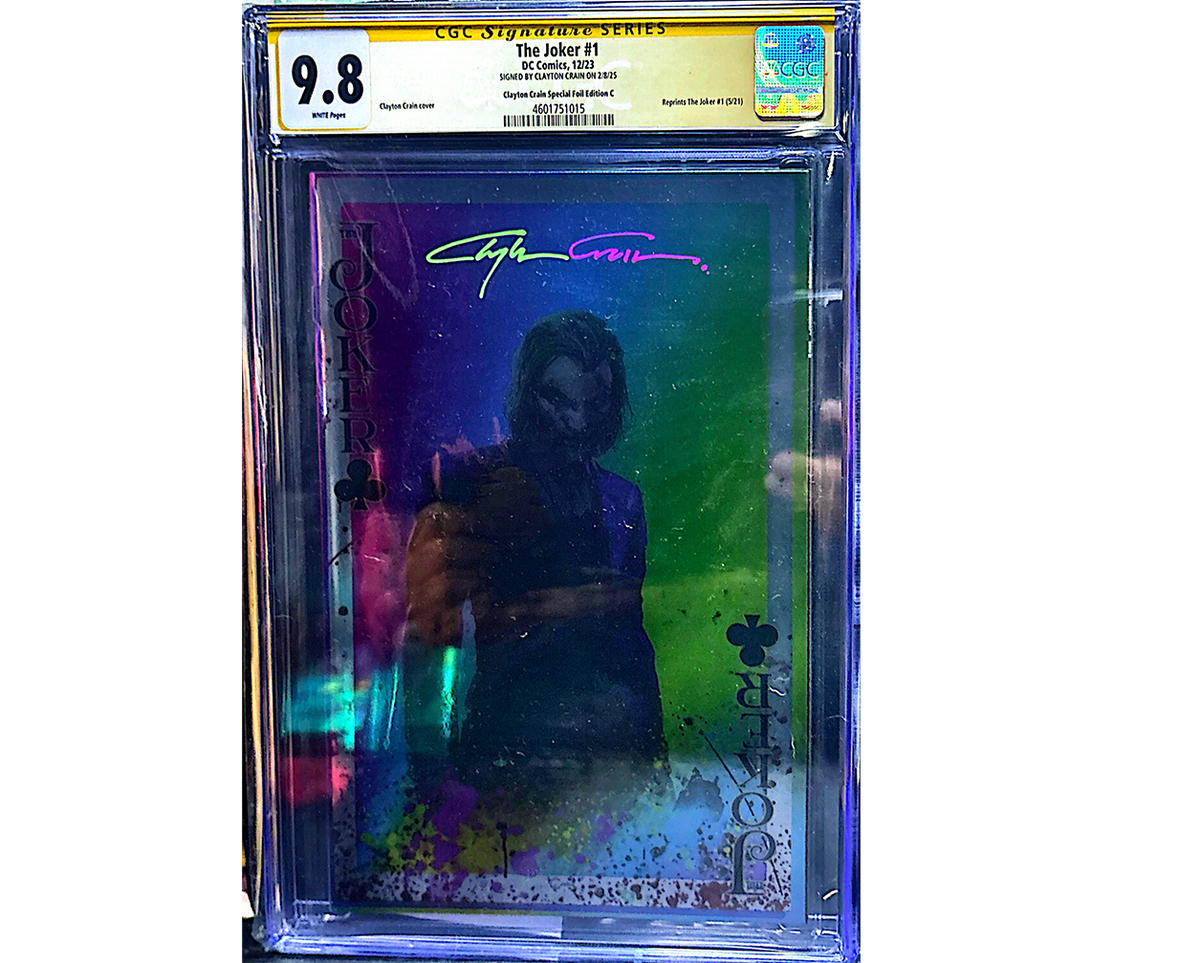 THE JOKER #1 SS CGC 9.8 SIGNED BY CLAYTON CARIN