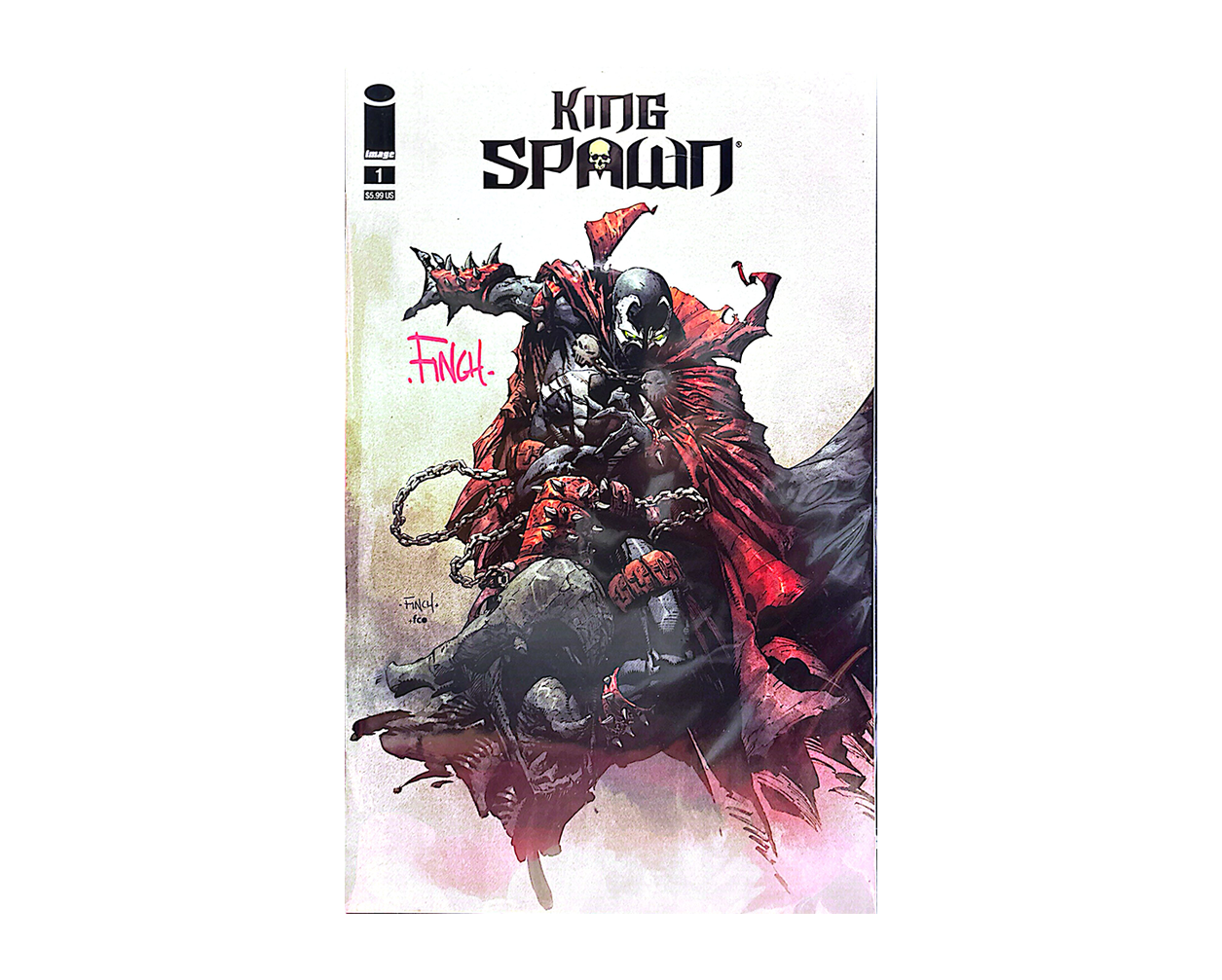 KING SPAWN #1 SIGNED BY DAVID FINCH