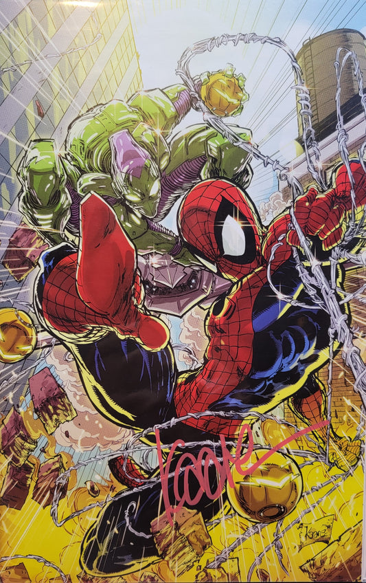 Ultimate Spider-Man #1 (SET) Trade not Signed / Virgin Signed in RED by Kaare Andrews