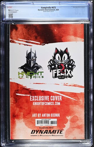 VAMPIRELLA #673 COVER A EXCLUSIVE CGC 9.8