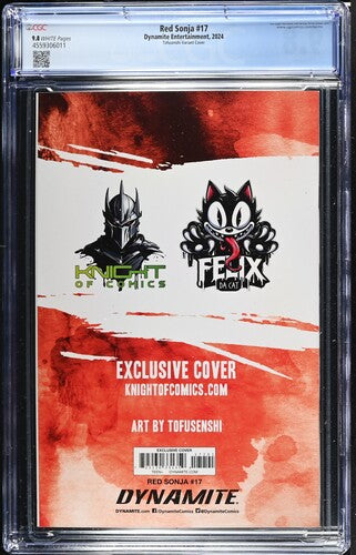 RED SONJA #17 EXCLUSIVE CGC 9.8