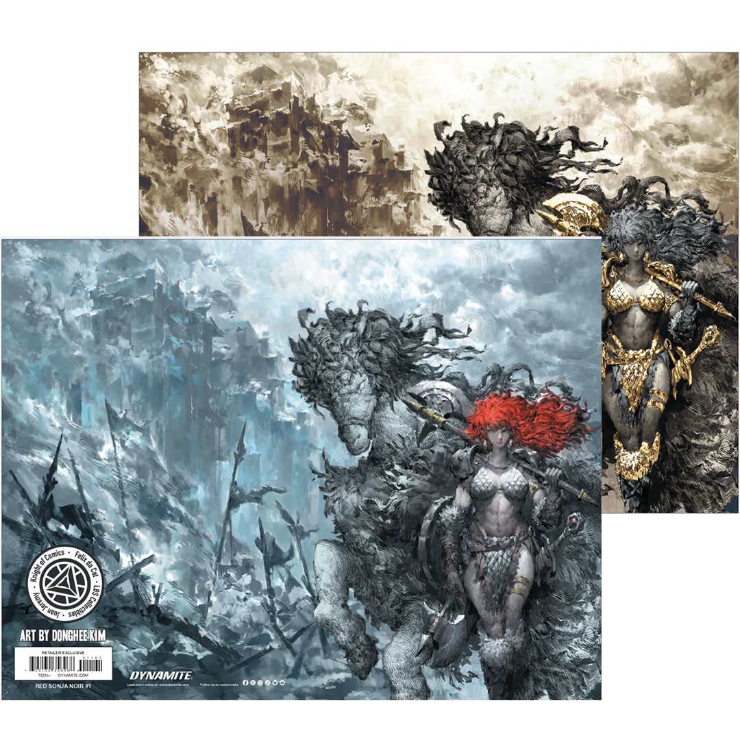 RED SONJA NOIR #1 · SET · WRAPAROUND COVERS · KIM DUNGHEE · HEROES CON EXCLUSIVE