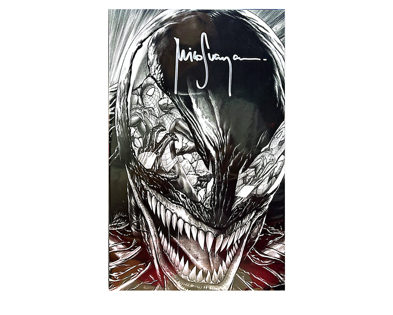 Venom #35 Virgin Sketch Signed by Mico Suayan