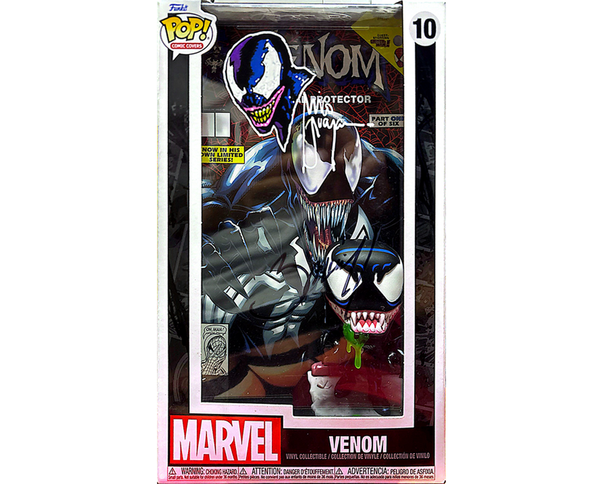 VENOM LETHAL PROTECTOR FUNKO POP! SIGNED BAGLEY & MICO SUAYAN WITH SKETCH