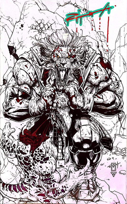 INVINCIBLE UNIVERSE: BATTLE BEAST #3 SIGNED BY JONATHAN URIBE (SET COVER A & COVER B)