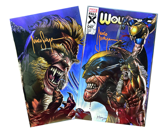 Wolverine #46 & 47 (Connecting Set) Trade & Virgin Signed by Mico Suayan
