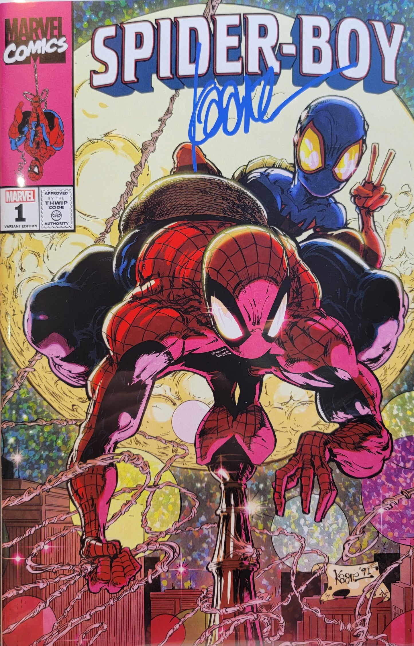Spider-Boy #1 (SET) Trade & Virgin Signed by Kaare Andrews
