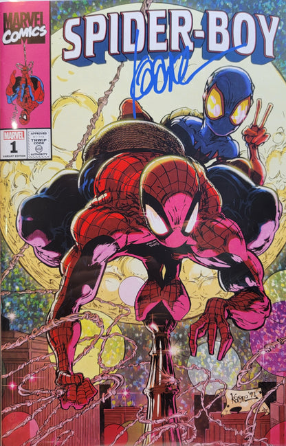 Spider-Boy #1 (SET) Trade & Virgin Signed by Kaare Andrews