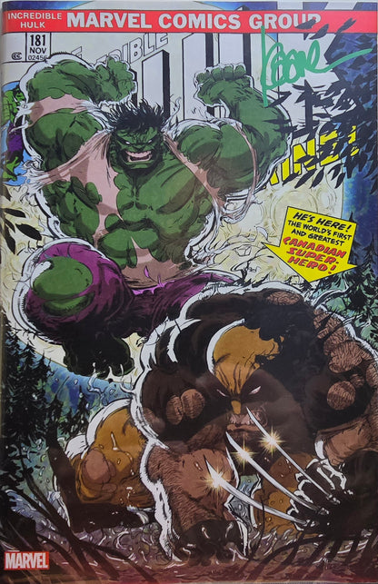 Incredible Hulk #181 (SET) Trade & Virgin Signed by Kaare Andrews