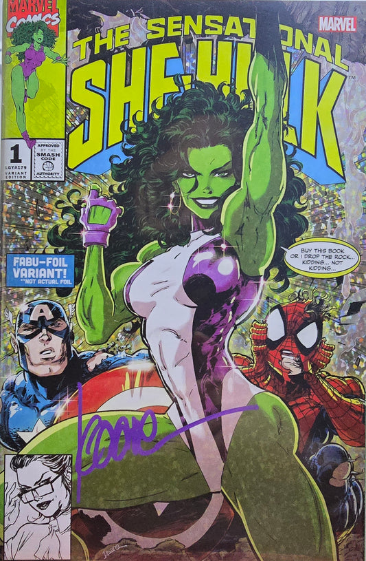 Sensational She Hulk #1 (SET) Trade & Virgin Signed by Kaare Andrews