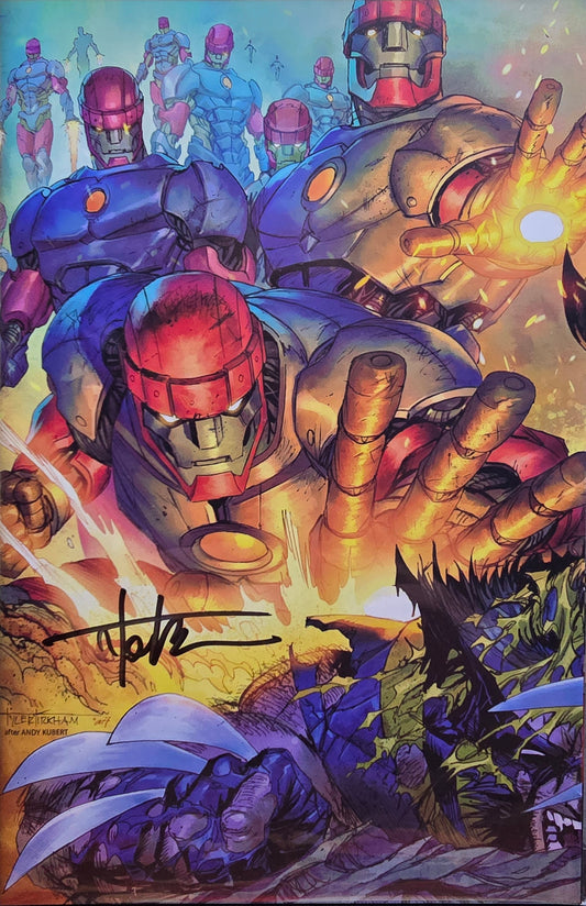 Wolverine #41 & #42 Virgin Connecting SET Signed by Tyler Kirkham