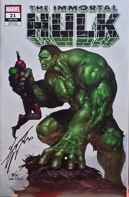 Immortal Hulk #21 (SET) Trade & Virgin Signed by InHyuk Lee