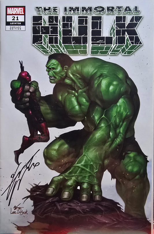 Immortal Hulk #21 (SET) Trade & Virgin Signed by InHyuk Lee