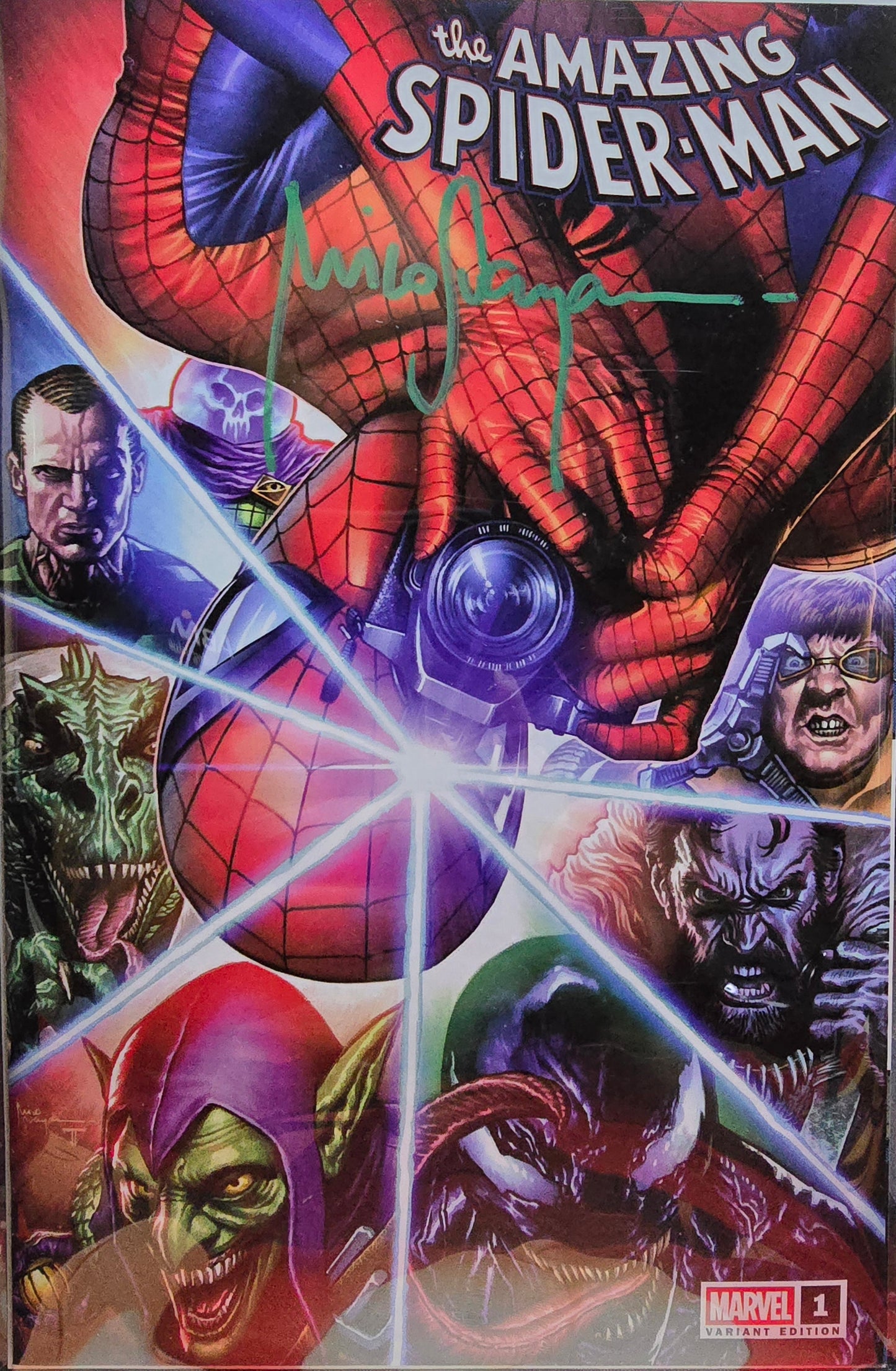 Amazing Spider-Man #1 C2E2 Convention Exclusives (SET) Trade, Virgin1, Viegin2 Signed by Mico Suayan · Sketch Un-Signed