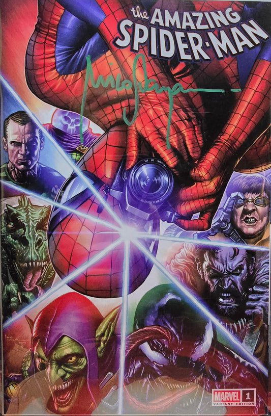 Amazing Spider-Man #1 C2E2 Convention Exclusives (SET) Trade, Virgin1, Viegin2 Signed by Mico Suayan · Sketch Un-Signed