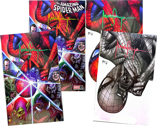 Amazing Spider-Man #1 C2E2 Exclusives (SET) Trade, Virgin1, Viegin2, Sketch Signed by Mico Suayan