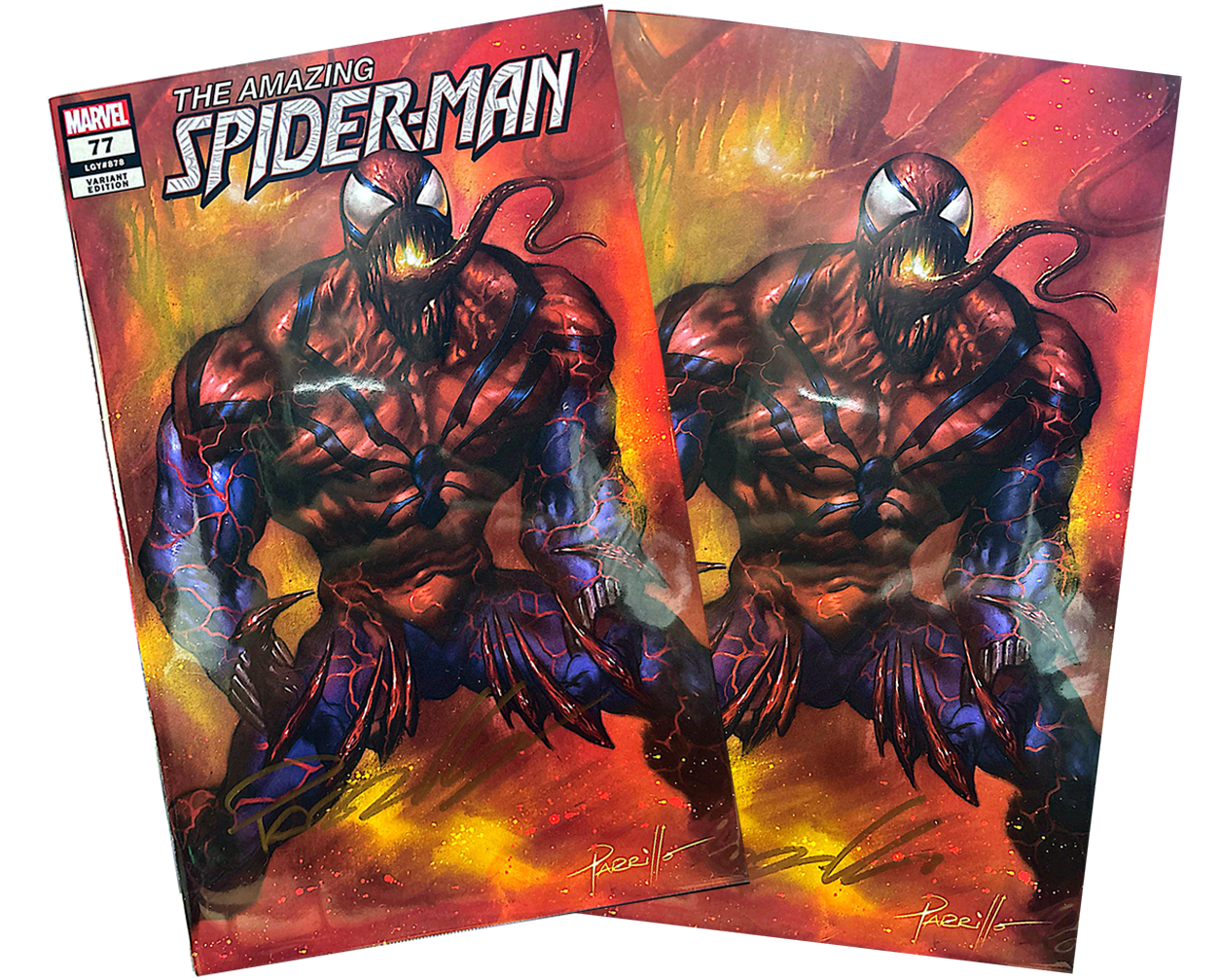 Amazing Spider-Man #77 (SET) Trade & Virgin Signed by Lucio Parrillo