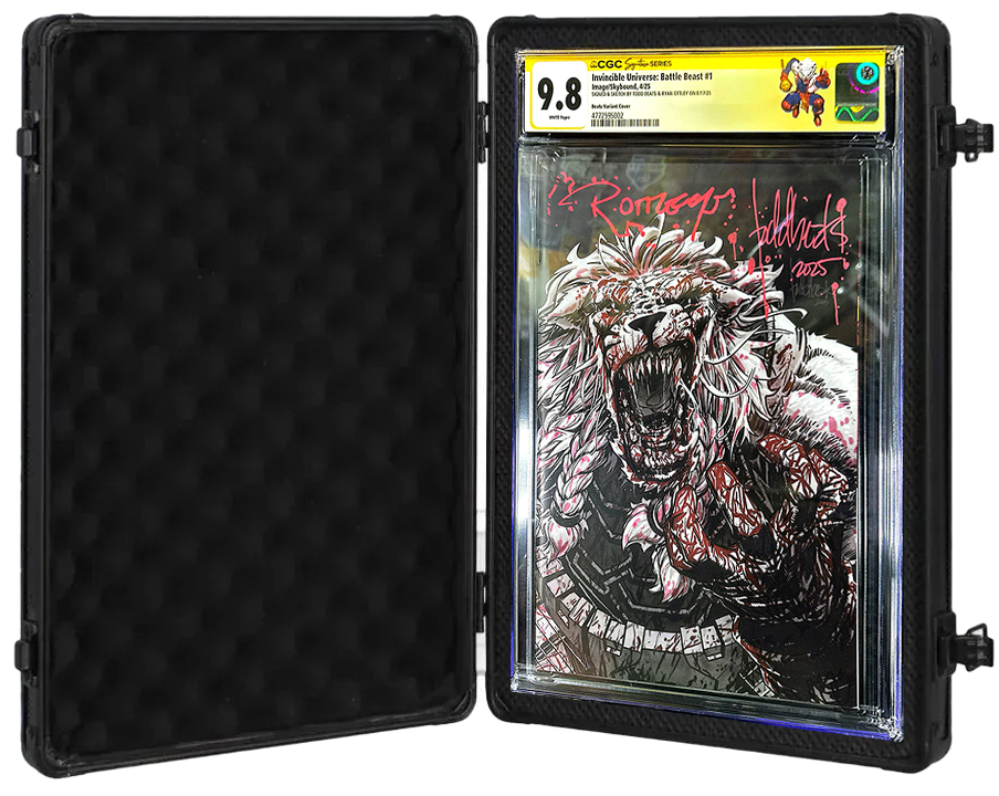 BATTLE BEAST #1 SS CGC SIGNED BY RYAN OTTLEY & TODD BEATS