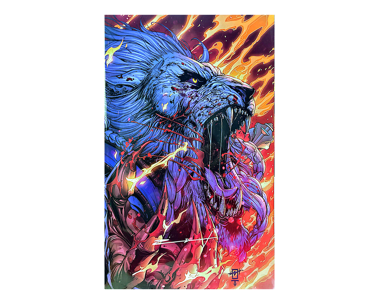 BATTLE BEAST #1 SIGNED BY JONATHAN URIBE