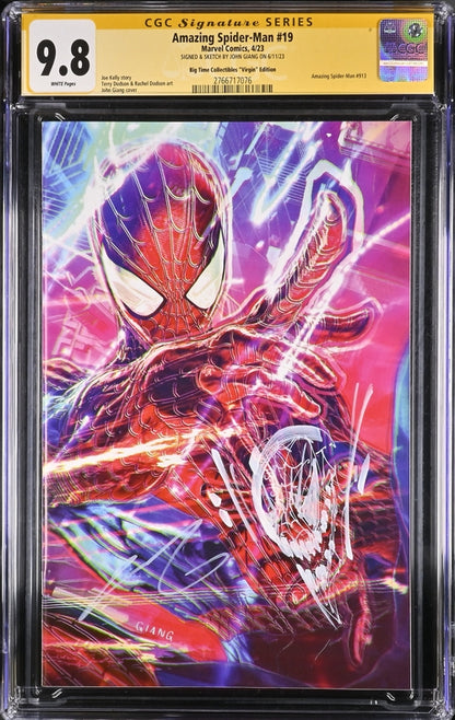Amazing Spider-Man #19 SS CGC 9.8 Signed by Jiang (Trade Virgin CGC SET)