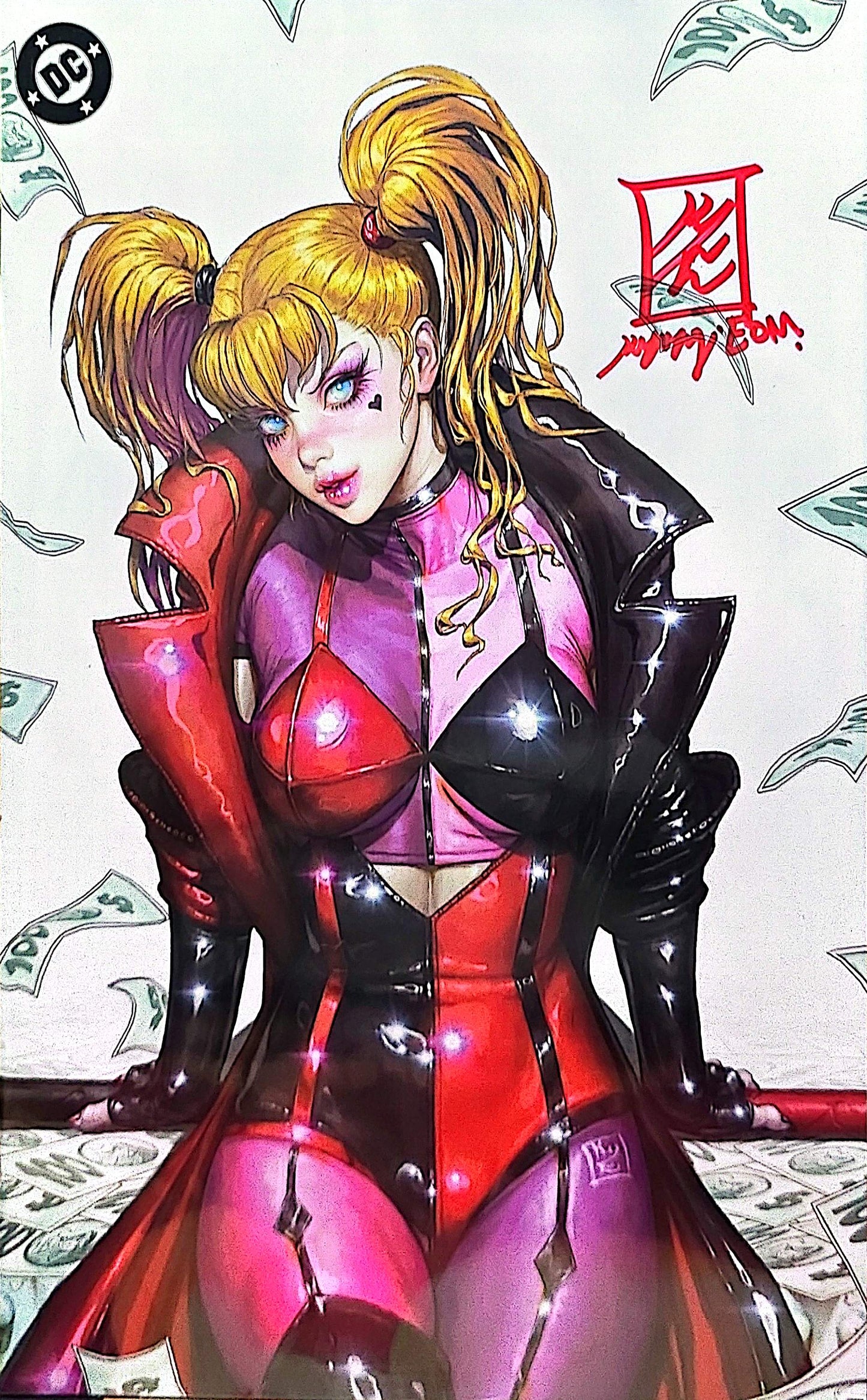 Harley Quinn #50 Trade & Virgin SET Signed by Kyuyong Eom
