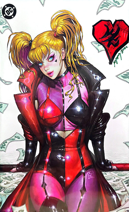 Harley Quinn #50 Trade & Virgin SET Signed by Kyuyong Eom