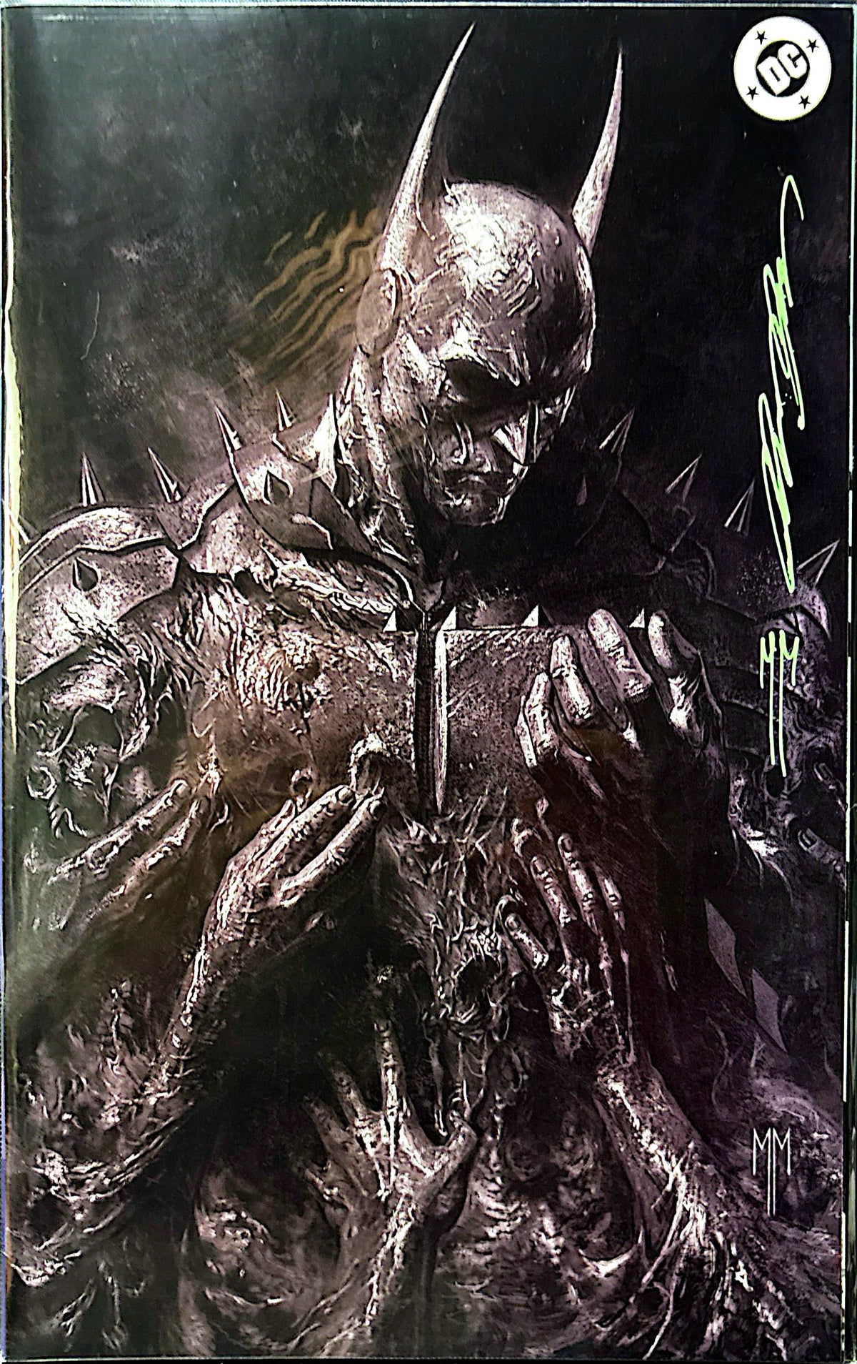 ABSOLUTE BATMAN #23 SET TRADE, VIRGIN, FOIL SIGNED BY MARCO MASTRAZZO WITH COA
