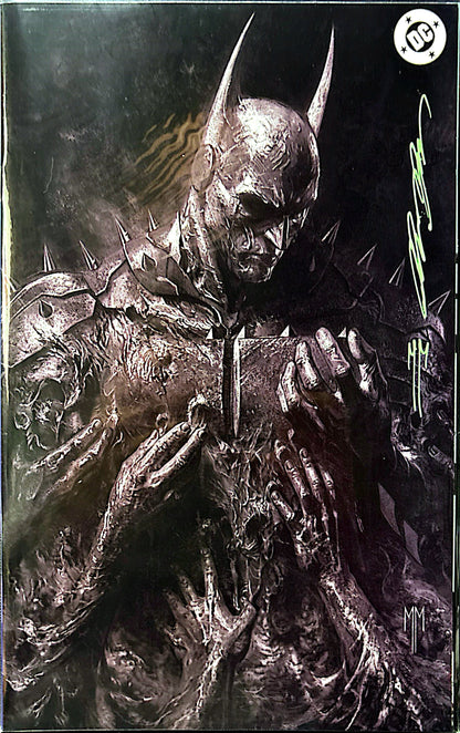 ABSOLUTE BATMAN #23 SET TRADE, VIRGIN, FOIL SIGNED BY MARCO MASTRAZZO WITH COA