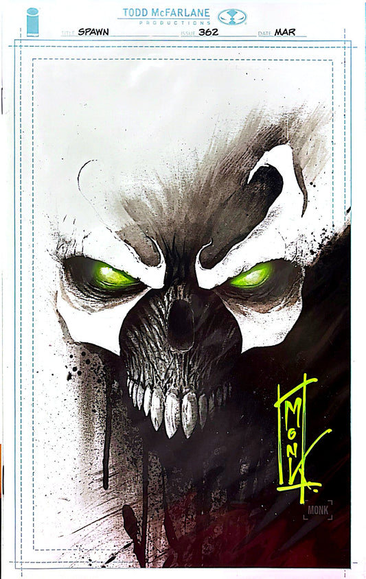 SPAWN #362 SIGNED BY JEFF MONK (SET TRADE & VIRGIN BOTH SIGNED)