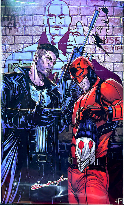 FAME: CHARLIE COX SIGNED & SKETCHED BY JONATHAN URIBE (SET COVER A & COVER B)