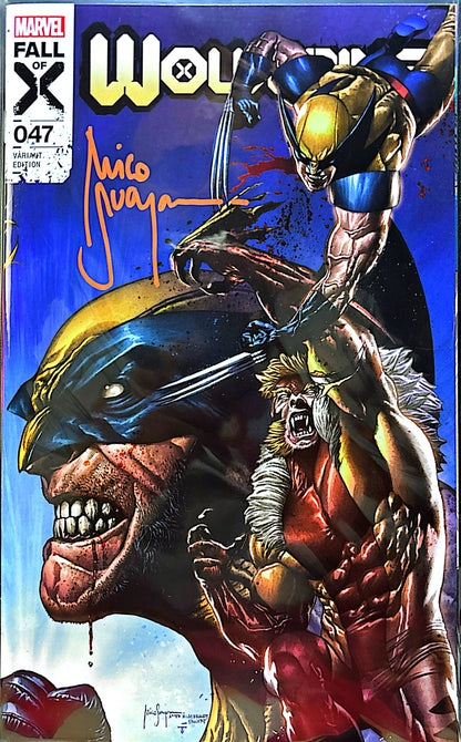 Wolverine #46 & 47 (Connecting Set) Trade & Virgin Signed by Mico Suayan