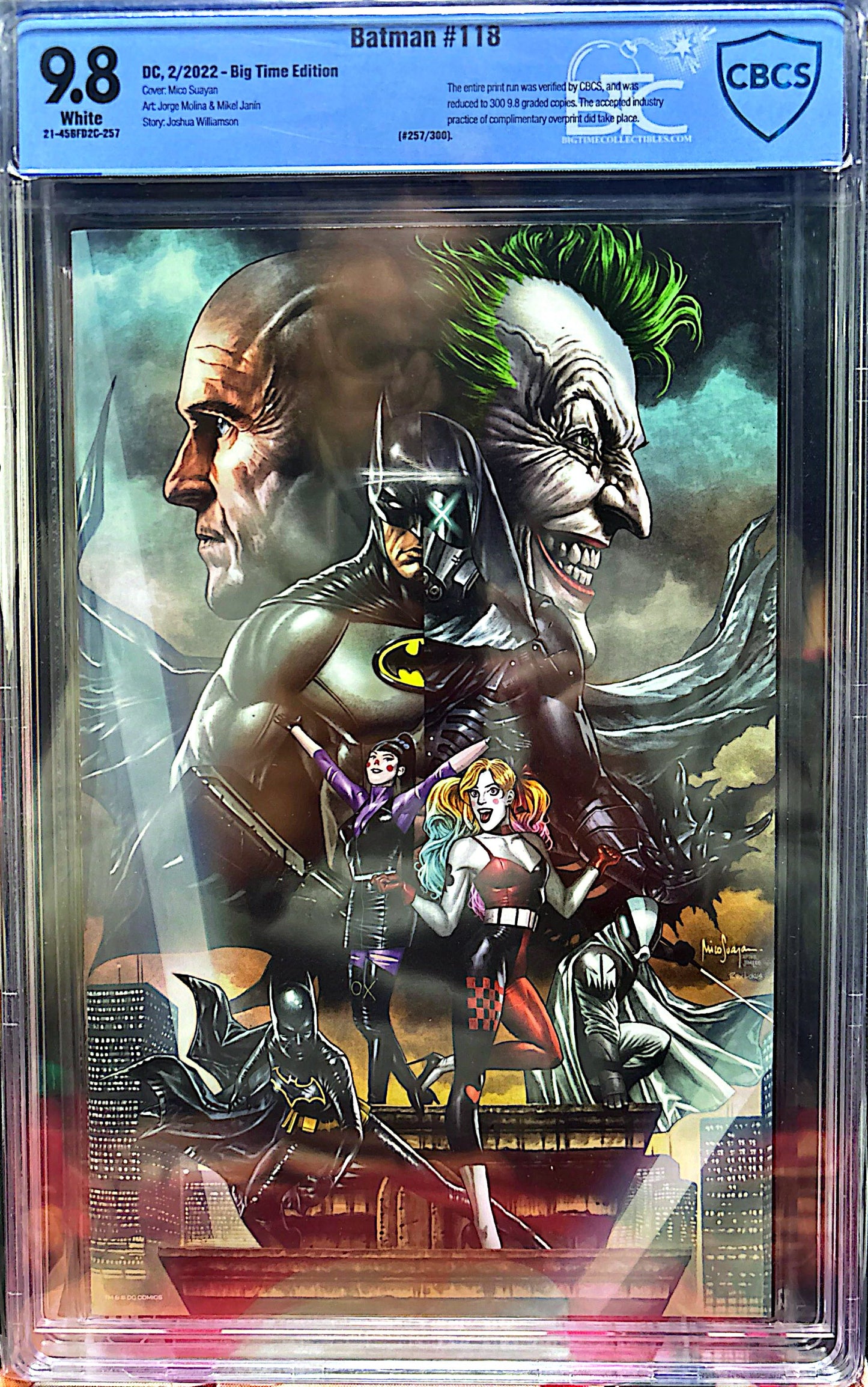 BATMAN #118 CBCS 9.8 257/300 LTD 300 TRADE & SKETCH SIGNED BY MICO SUAYAN