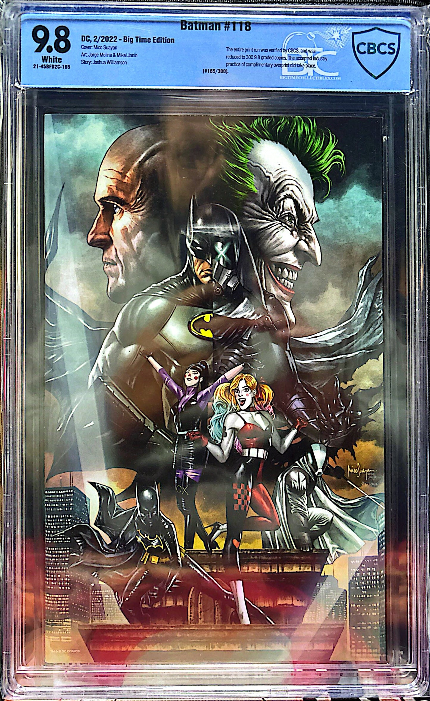 BATMAN #118 CBCS 9.8 165/300 LTD 300 TRADE & SKETCH SIGNED BYY MICO SUAYAN